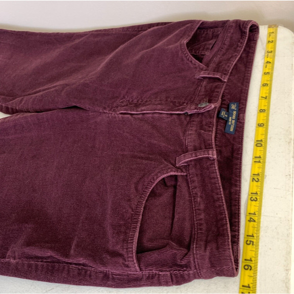 Brooks Brothers Natalie Fit Corduroy Pants Wine Red Sz 8 Preppy Fall - Picture 7 of 11